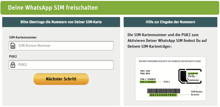 WhastApp-SIM-freischalten